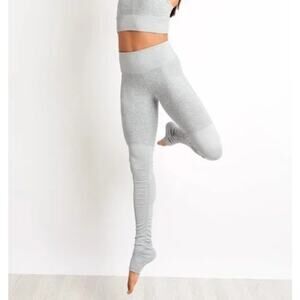 Alo Yoga Women's Gray High-Waist Goddess Legging Alosoft Performance Small